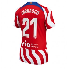 Atletico Madrid Yannick Carrasco #21 kläder Kvinnor 2022-23 Hemmatröja Kortärmad